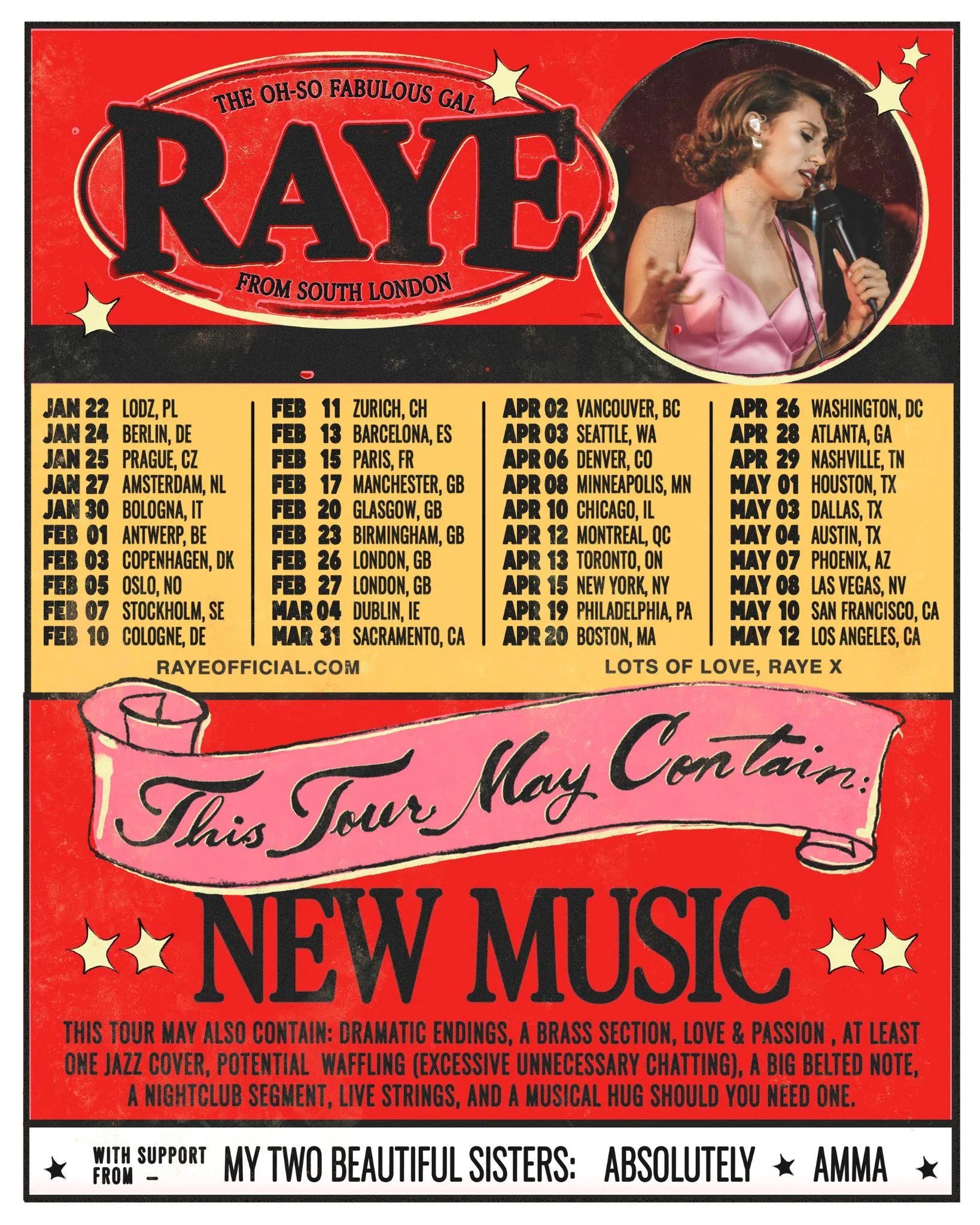 Raye - This Tour May Contain New Music - Accor Arena de Paris - Dimanche 15 février 2026 à 20h