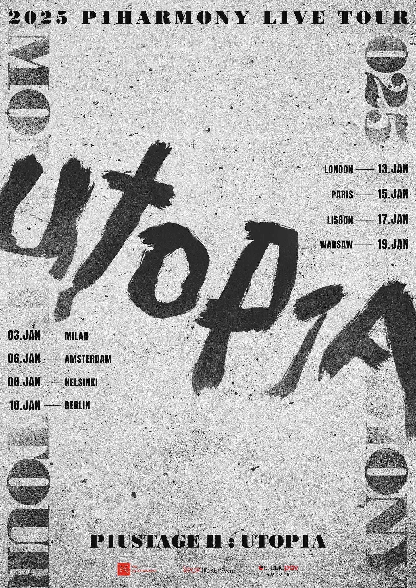 P1Harmony - Utopia in Europe - Accor Arena de Paris - Jeudi 15 janvier 2026 à 20h