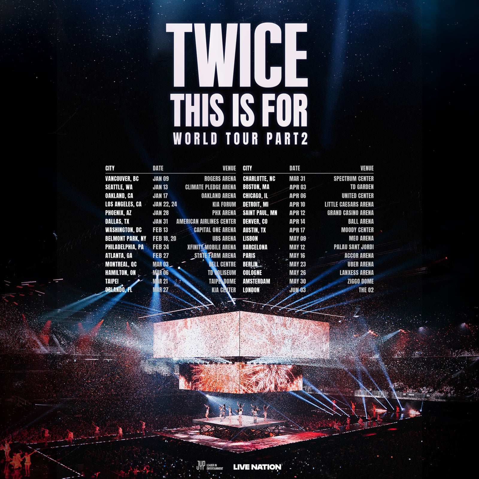 TWICE - This Is For World Tour - Accor Arena de Paris - Samedi 16 mai 2026